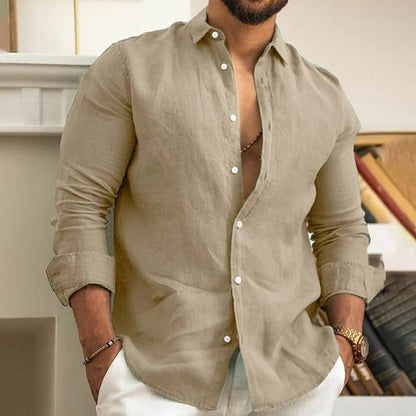 Men's Linen Casual Shirt for Summer