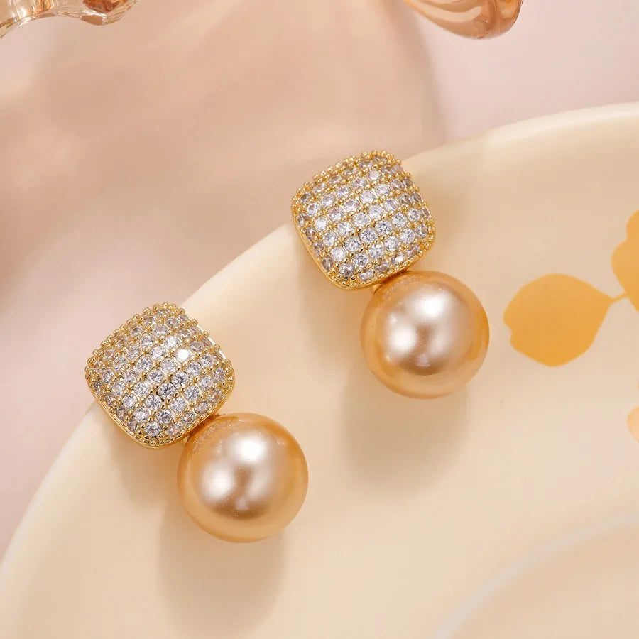 Elegant Vintage Pearl Drop Earrings for Weddings