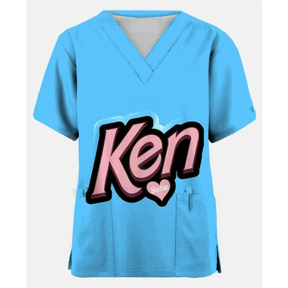 Cute Nurse Scrubs T-Shirt for Women