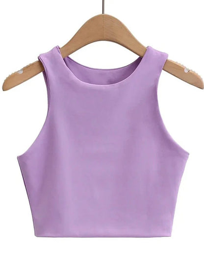 Sexy Slim Sleeveless Nylon Tank Tops Women