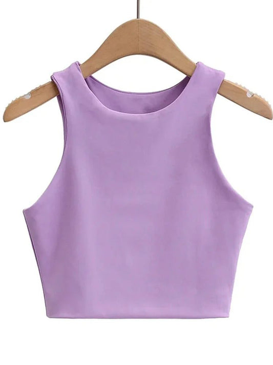 Sexy Slim Sleeveless Nylon Tank Tops Women