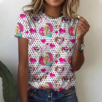 Cute Loose Short Sleeve Women's T-Shirt