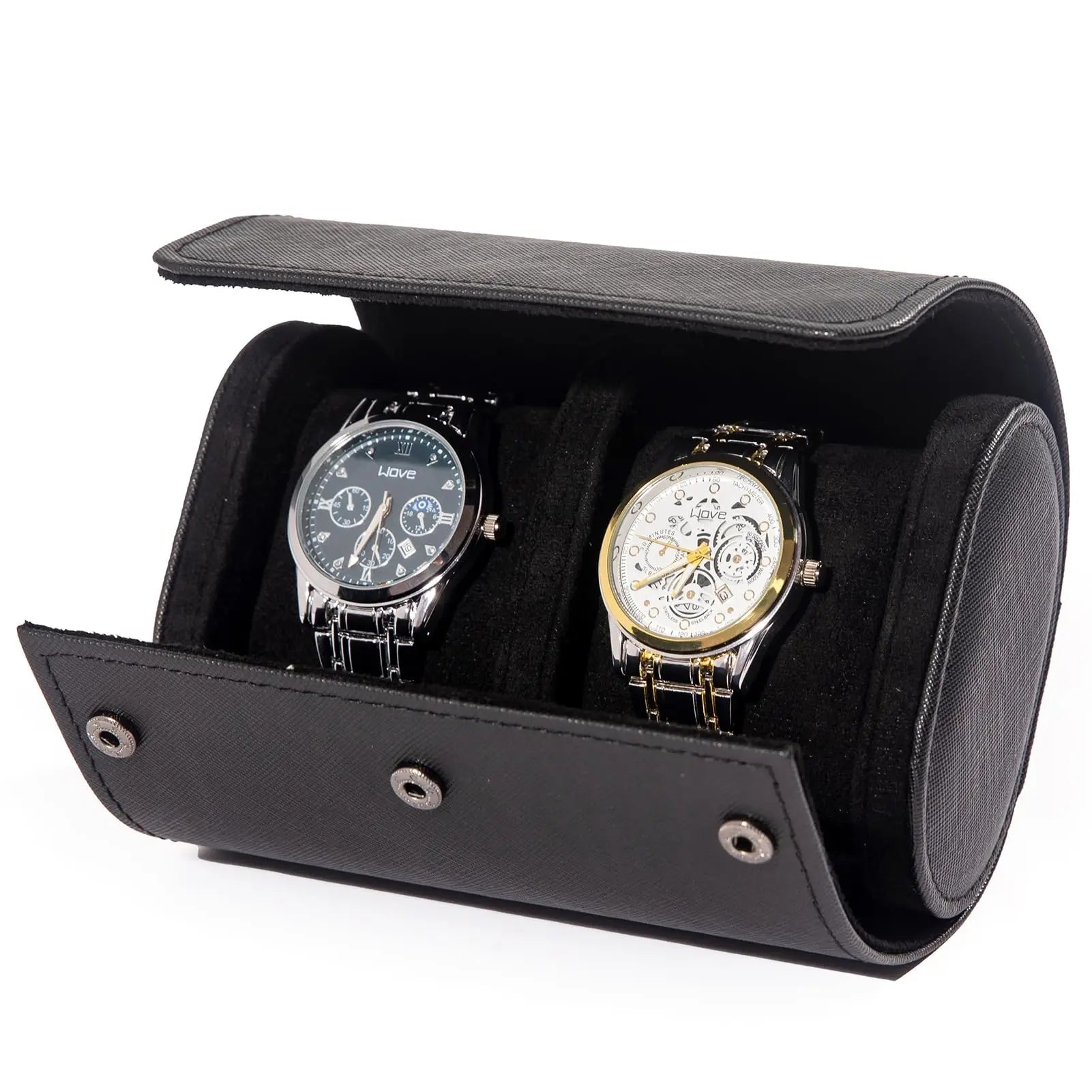 Classic Leather Watch Travel Case for Men