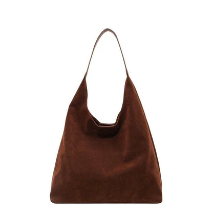 Large Capacity Vintage Suede Shoulder Bag