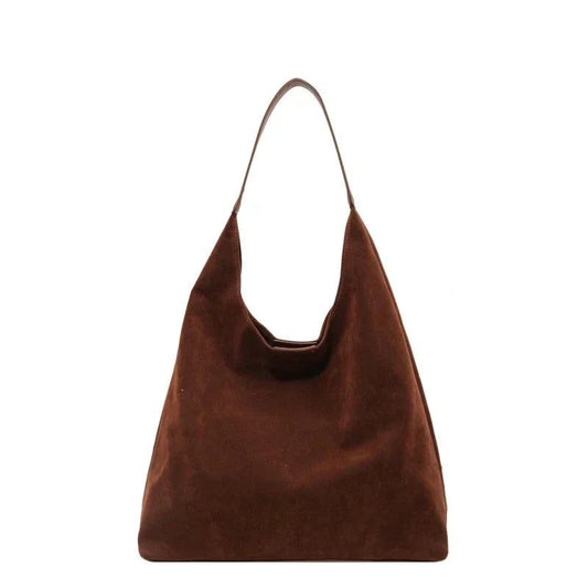 Large Capacity Vintage Suede Shoulder Bag
