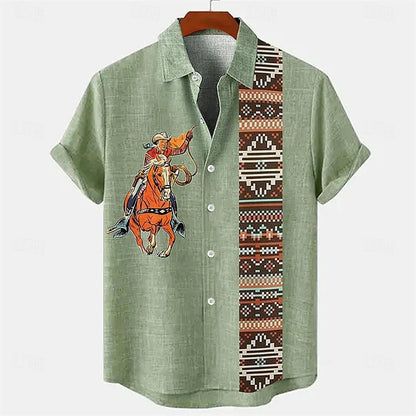 Lightweight Linen Short Sleeve Shirts for Men