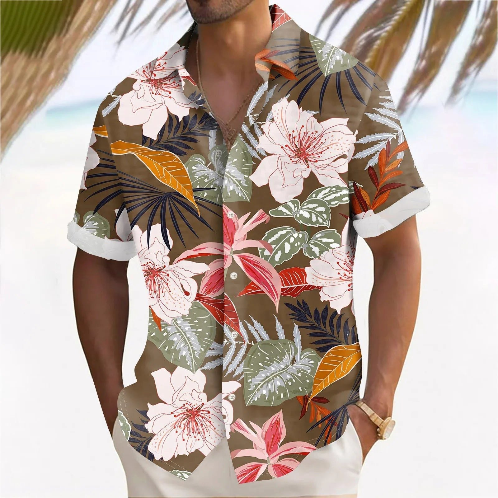 Men's Hawaiian Beach Shirts for Summer 2024