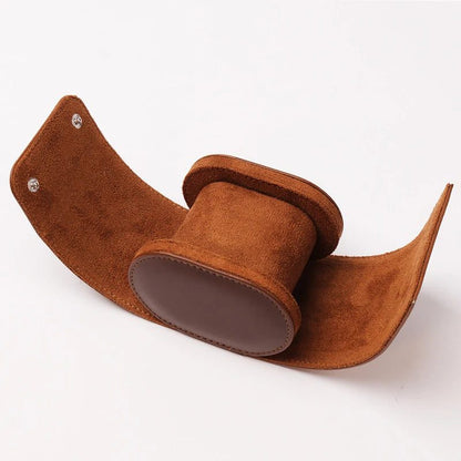 Chic Vintage Leather Watch Travel Case