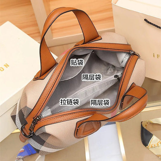 2024 Luxury Plaid Canvas Crossbody Handbags