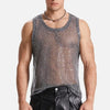 Men's Sexy Mesh Tank Top for Parties