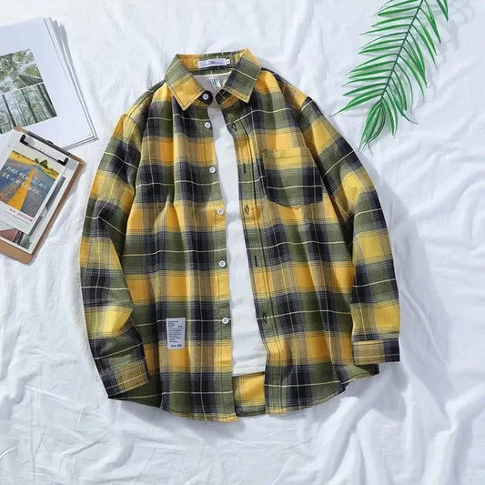 High-Quality Men's Flannel Plaid Shirt