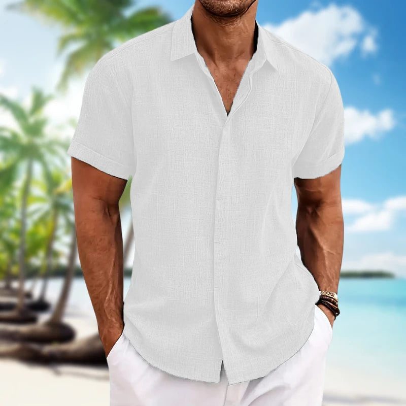 Lightweight Casual Men’s Cotton Linen Shirt