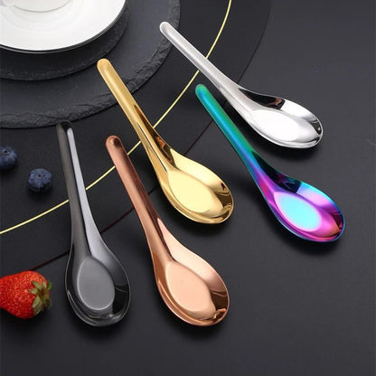 Large Capacity 304 Stainless Steel Soup Spoons