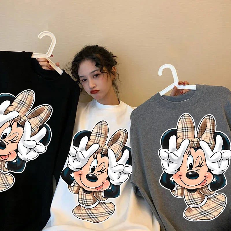 Vintage Oversized Mickey Minnie T-Shirt for Women
