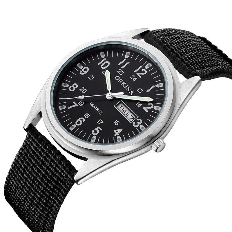 Unisex Luminous Dial Military Sports Quartz Watch