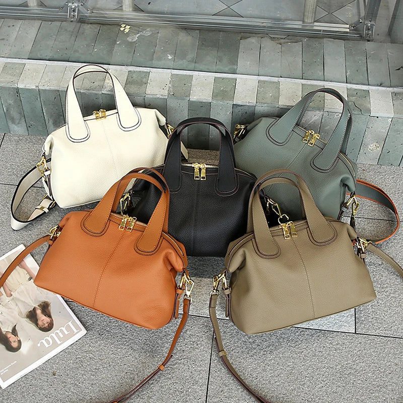 Genuine Leather Crossbody Handbags for Women 2024