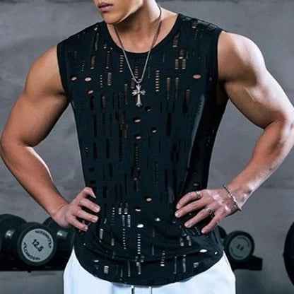 Men's Breathable Mesh Tank Top for Fitness