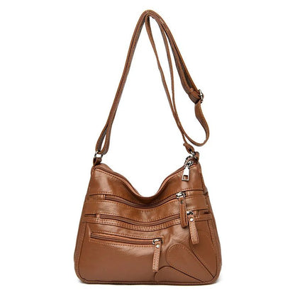 Luxury Vintage Soft Leather Crossbody Handbag