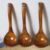 Elegant Wooden Soup Spoons with Long Handle