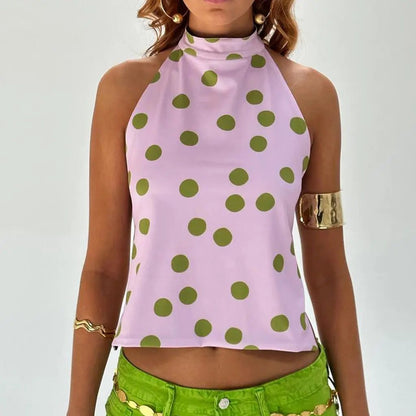 Women’s Halter Neck Crop Tops Summer