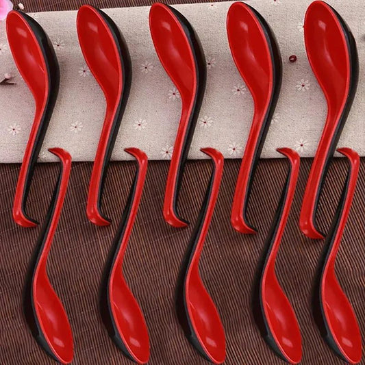 Elegant Porcelain Soup Spoons Set for Kitchen