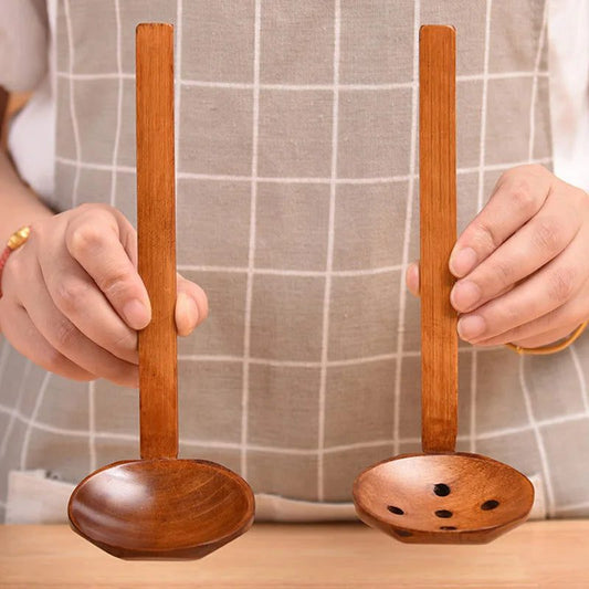 Eco-Friendly Slotted Bamboo Spoon for Cooking