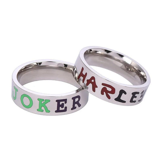 Colorful Stainless Steel Couple Rings Jewelry