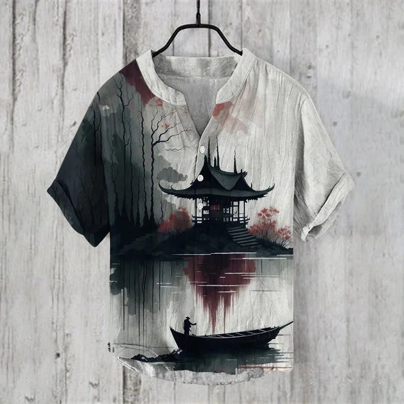 Lightweight Casual Linen Shirt for Men