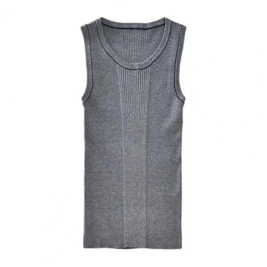 Men's Slim Fit Ribbed Summer Tank Top