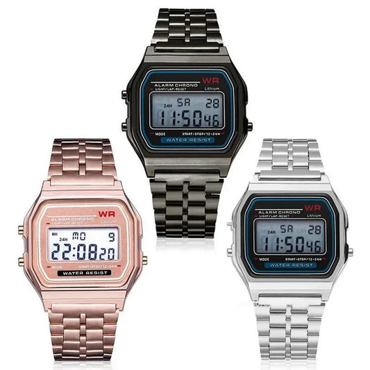 Vintage LED Digital Unisex Sports Wristwatch