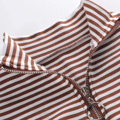 High-Quality Women's Striped Long Sleeve T-Shirt