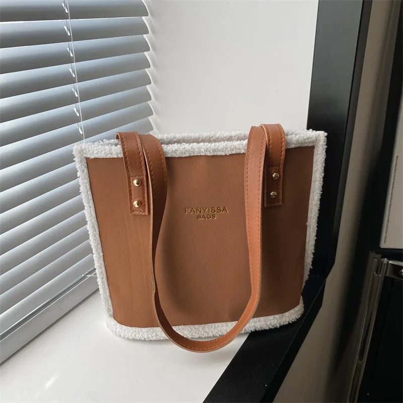 Large Capacity Suede Plush Shoulder Bag