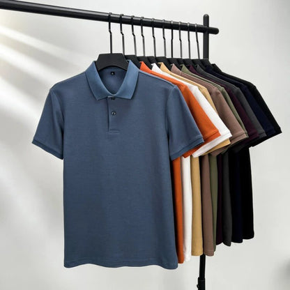 Men's Cotton Polo Shirt for Summer Sports