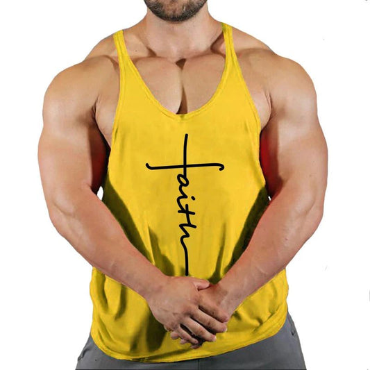 2024 Men's Cotton Gym Tank Tops