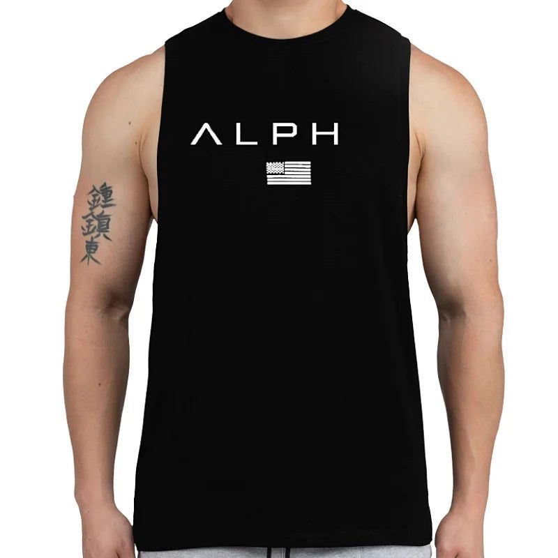 Men's Summer Cotton Sleeveless Workout Tank Top