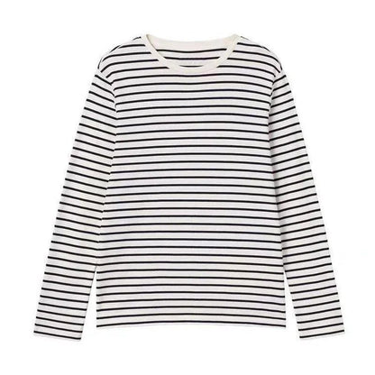 2024 Women's Oversized Striped Long Sleeve T-Shirt