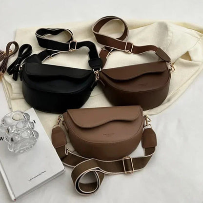Vintage Small Leather Crossbody Bags for Women
