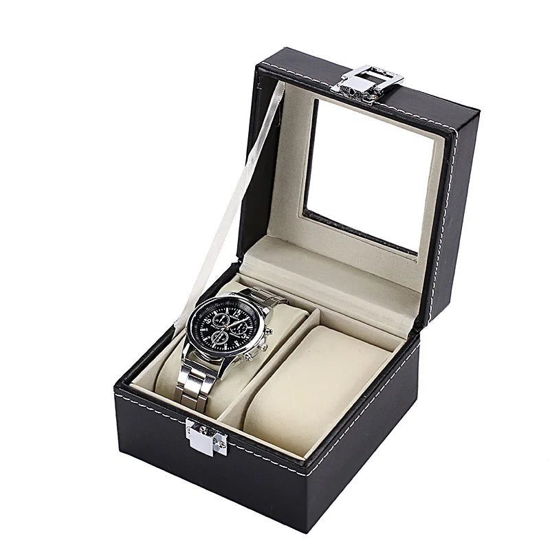 Travel Watch Organizer Case with Jewelry Storage