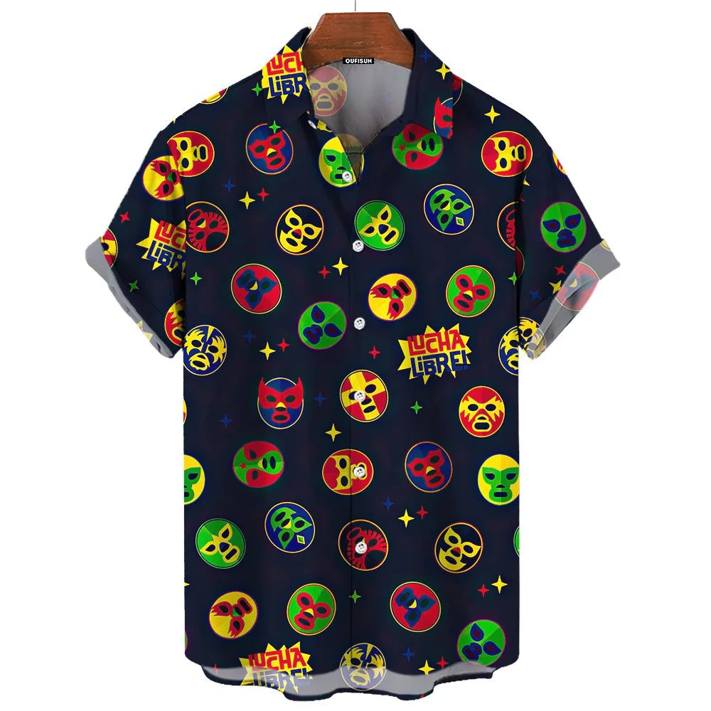 3D Printed Hawaiian Shirts for Men Summer