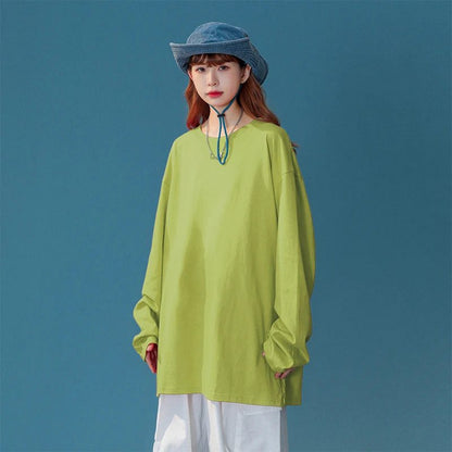 Trendy Long Sleeve Cotton T-Shirts for Women