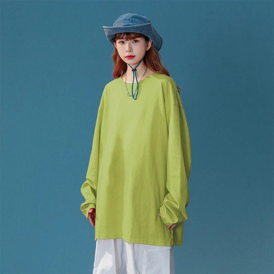 Trendy Long Sleeve Cotton T-Shirts for Women