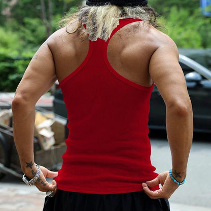 Men's Casual Ribbed Knit Tank Top