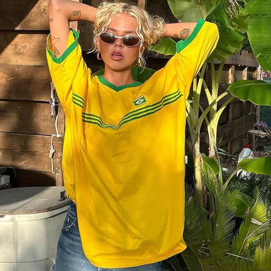 Stylish Yellow Oversized T-Shirt for Women