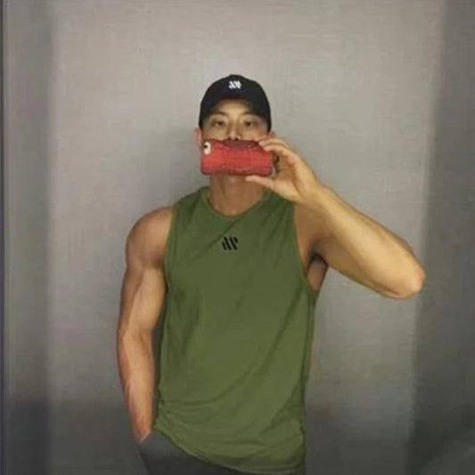 Men's Breathable Mesh Tank Top for Fitness
