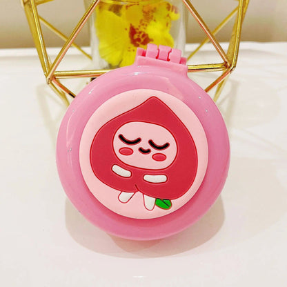 Portable Cartoon Folding Hair Brush with Mirror