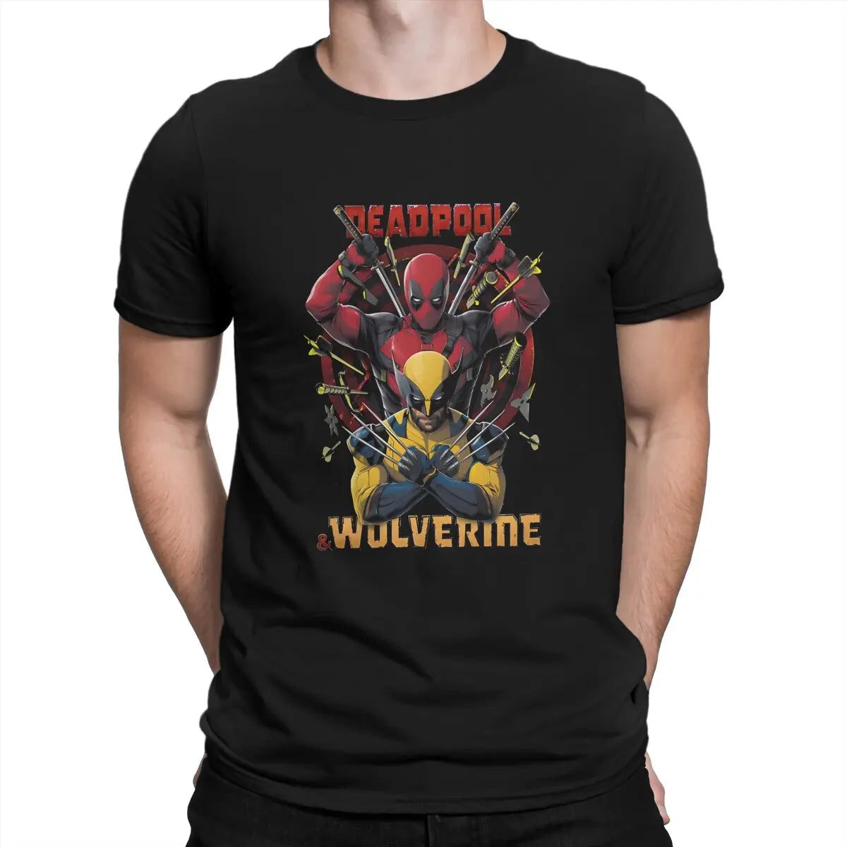 Men's Marvel Deadpool Wolverine Graphic T-Shirt