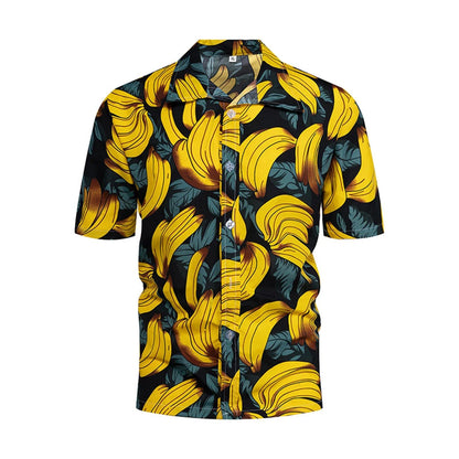 Men's Hawaiian Banana Fruit 3D Printed Shirt