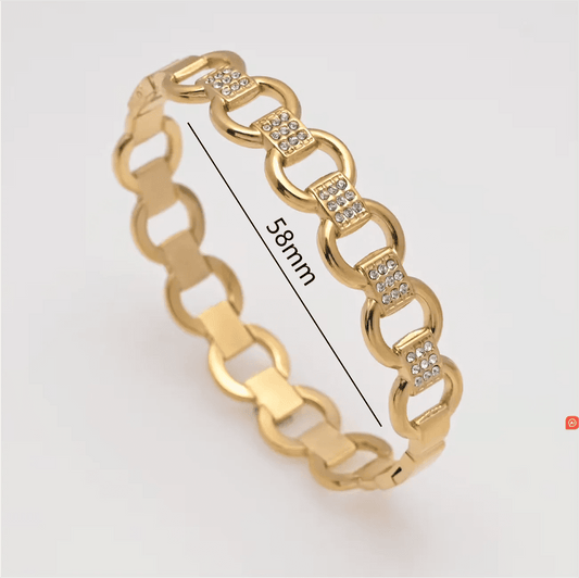 Waterproof Zircon Inlaid Bracelets for Elegance