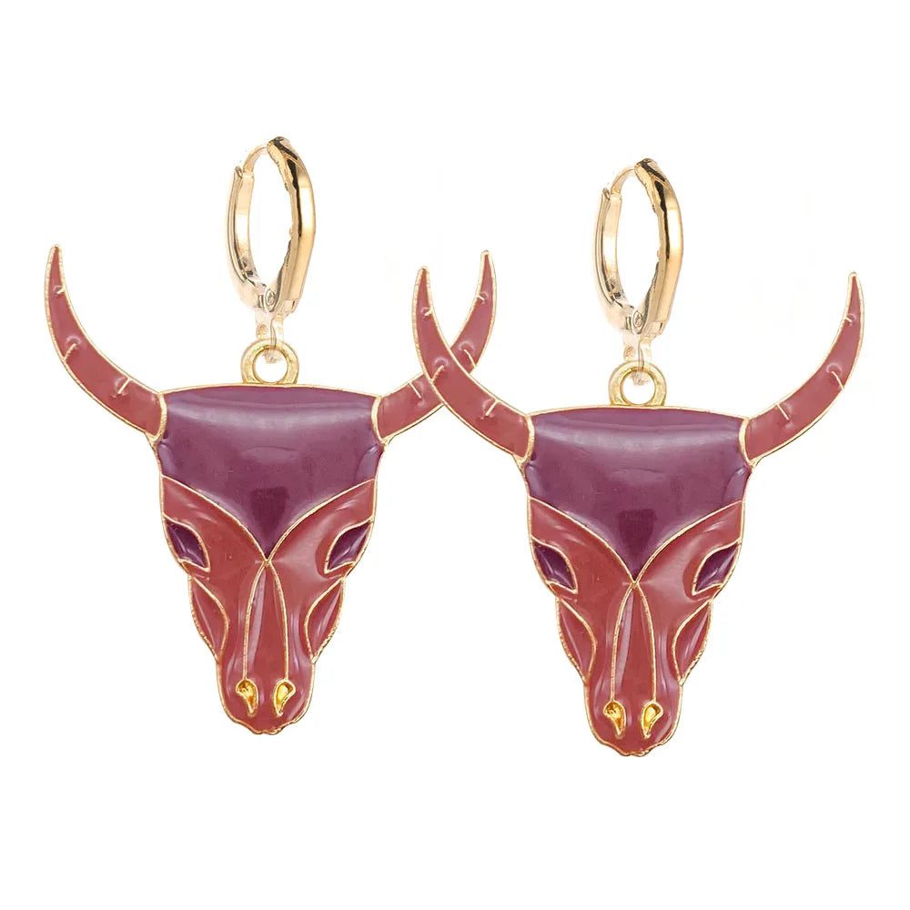 Trendy Western Cowboy Earrings for Beach Parties
