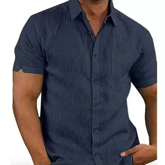 Men's Casual Summer Cotton Linen Shirts